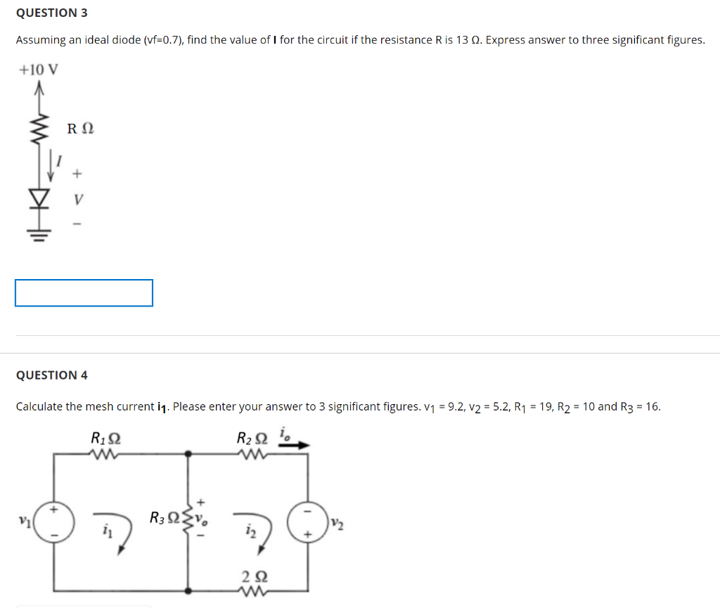 Solved QUESTION 3 Assuming an ideal diode (vf=0.7), find the