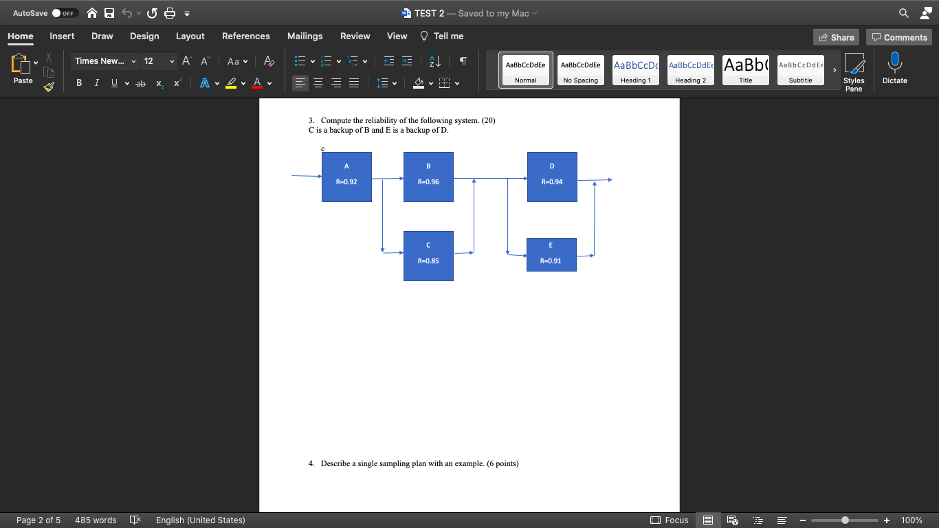 Solved Autosave Off A S5 W Test 2 Saved To My Mac Hom Chegg Com