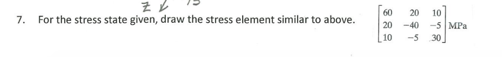 Solved 36.86 27 For the three dimensional stress state | Chegg.com