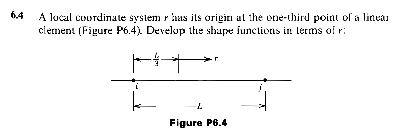 Solved 6.4 A local coordinate system r has its origin at the | Chegg.com