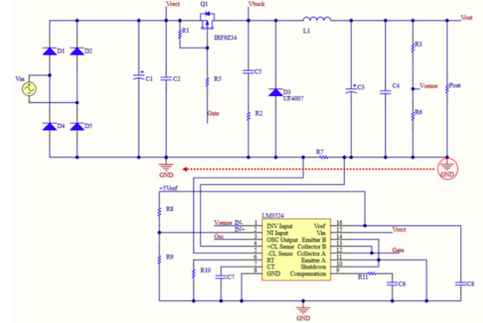 can you create a power supply block diagram for this