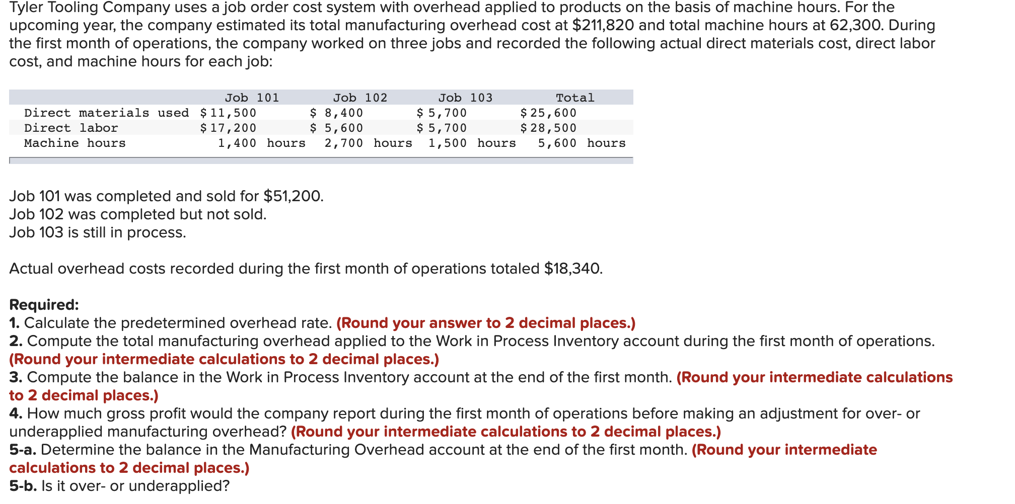 solved-tyler-tooling-company-uses-a-job-order-cost-system-chegg