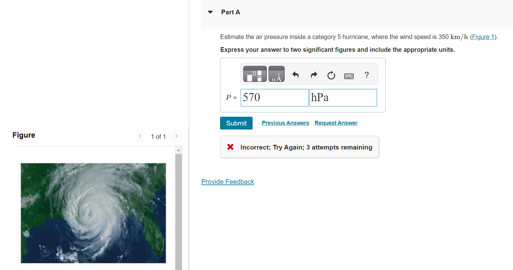 Solved Estimate the air pressure inside a category 5
