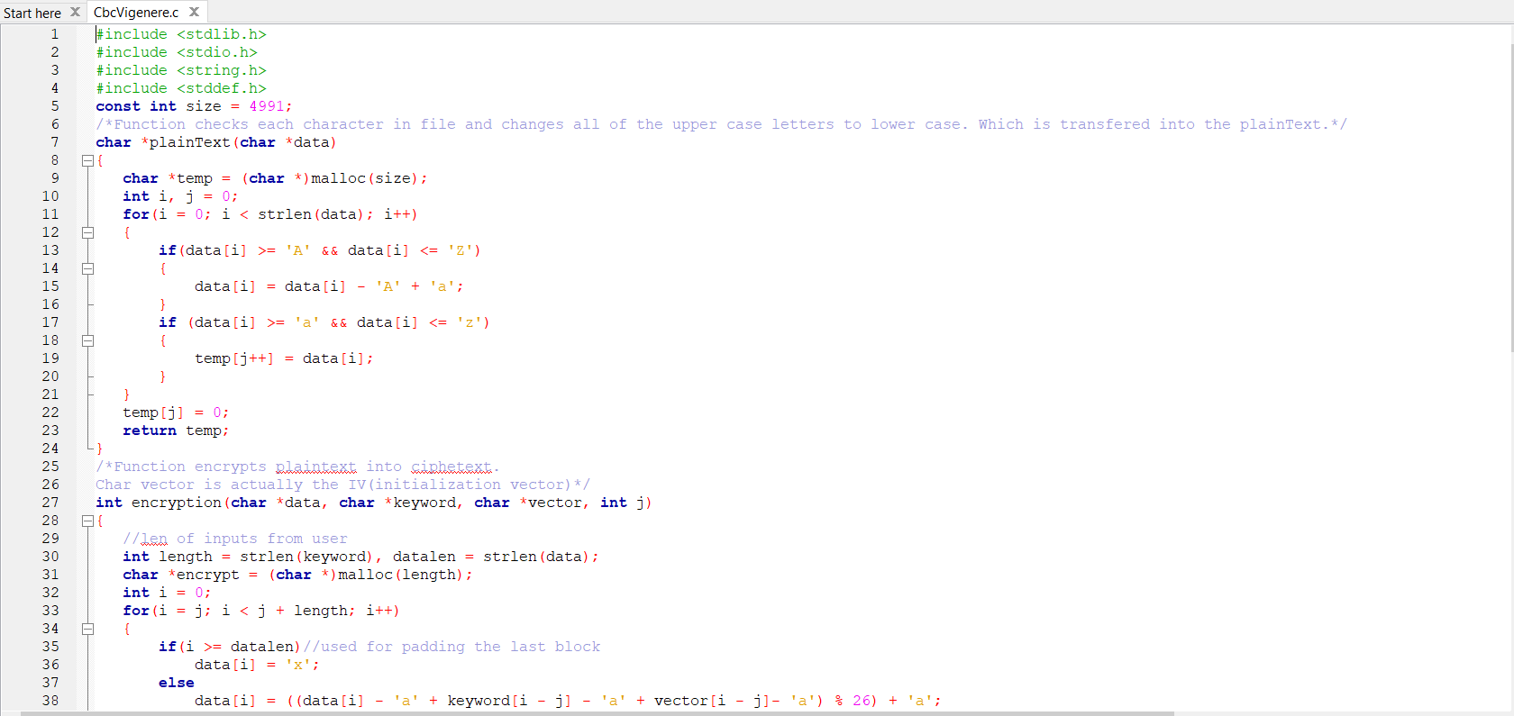 This program correctly encrypts my plaintext file | Chegg.com
