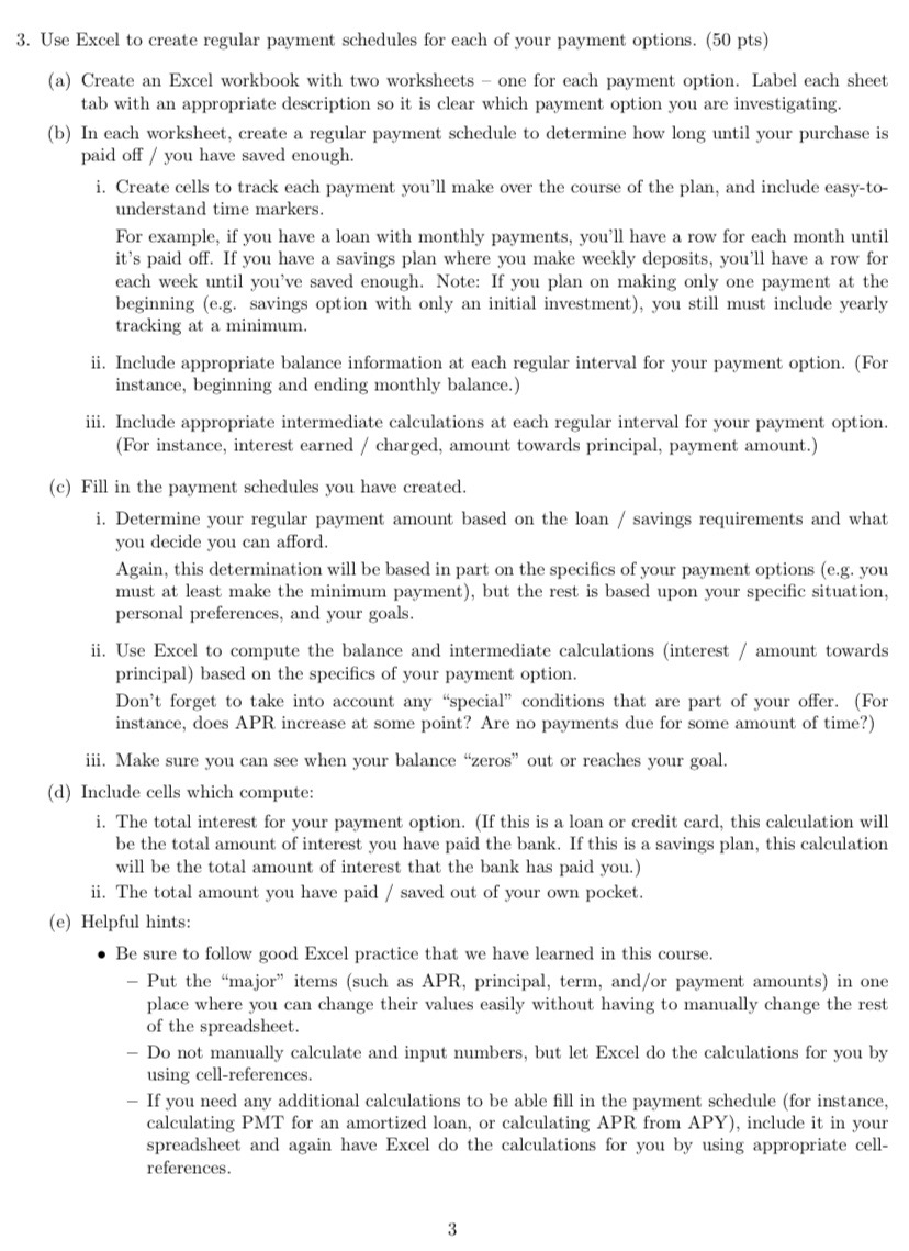 Mth 154 Quantitative Reasoning Project 3 Large Chegg Com