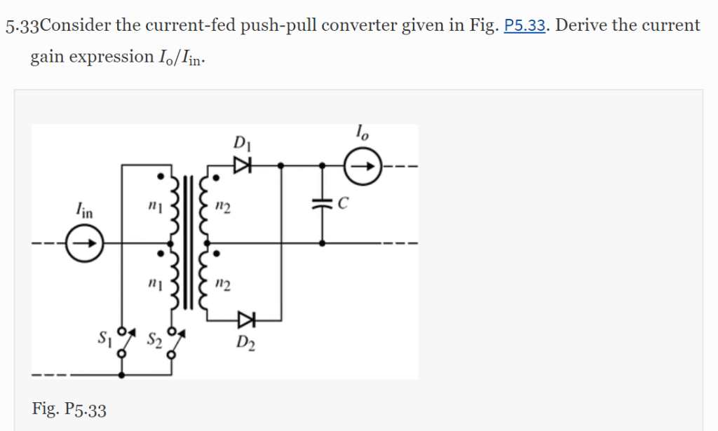 Figure Q2(a)(i) Shows A Basic Topology Of Push-pull, 59% OFF