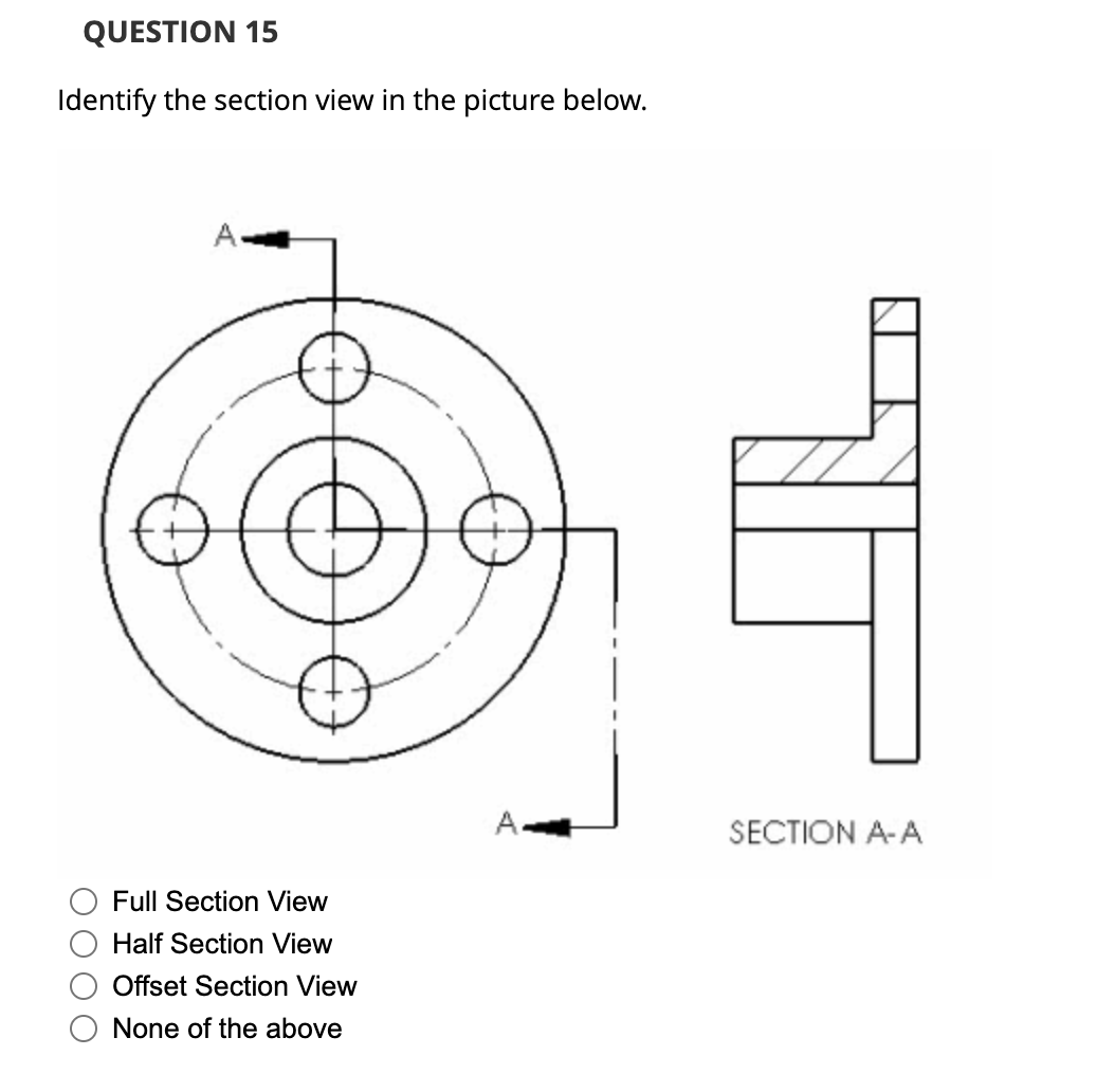 Solved Identify the section view in the picture below. Full | Chegg.com