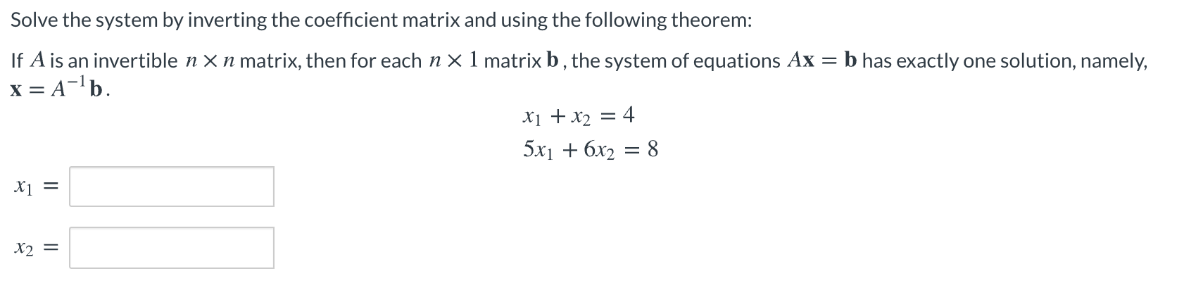 Solved B Has Exactly One Solution, Namely, Solve The System | Chegg.com