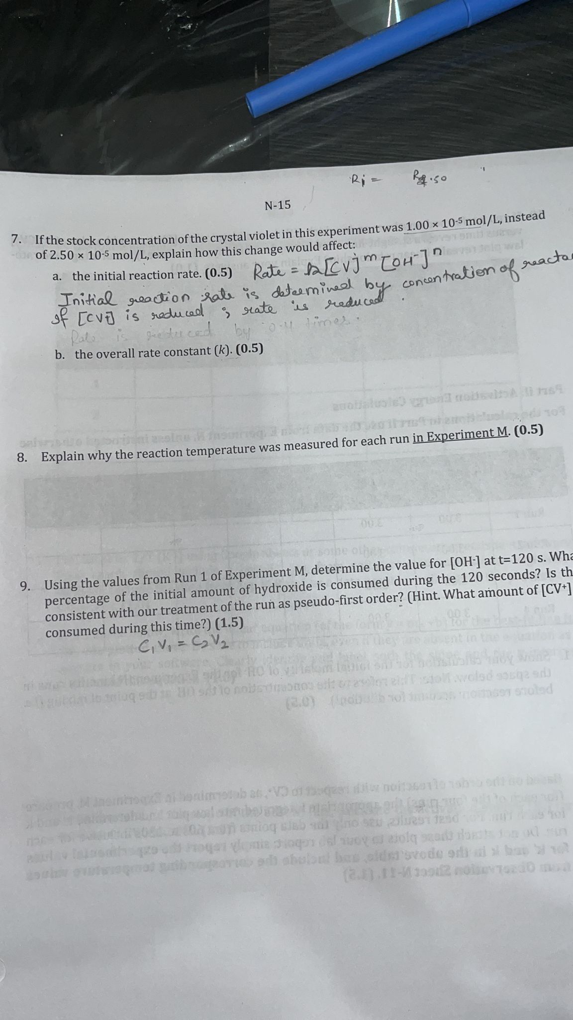 Solved If the stock concentration of the crystal violet in | Chegg.com