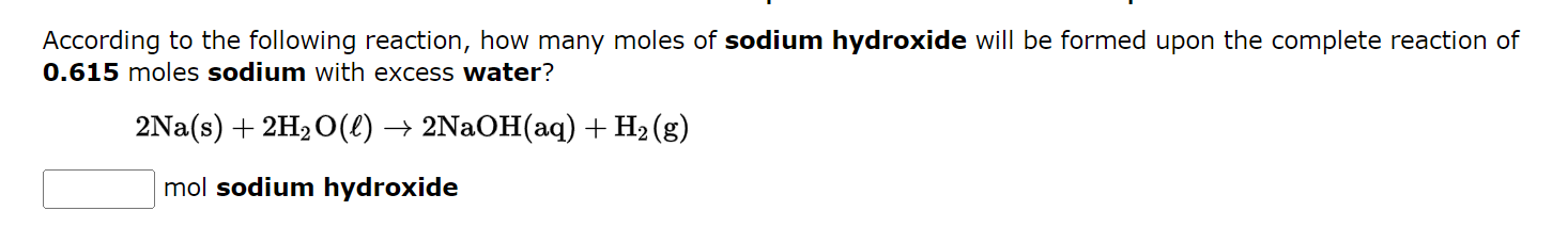 Solved According to the following reaction, how many moles | Chegg.com