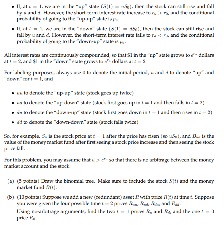2 Two-Period Binomial Tree (Medium, 30 points) There | Chegg.com