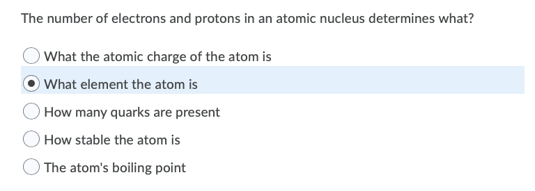 Solved The number of electrons and protons in an atomic | Chegg.com