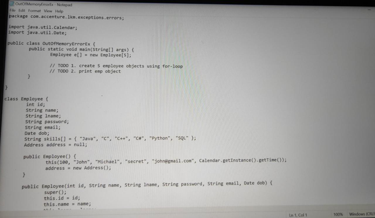 Solved Give the separate Java code for Todo for each image | Chegg.com