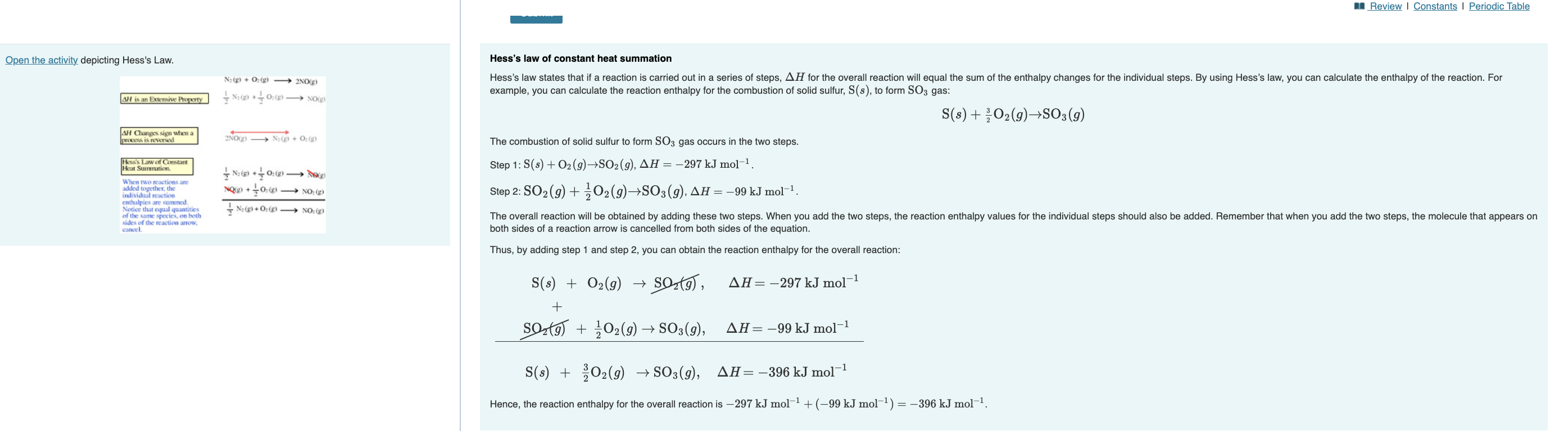 [Solved]: Hess's Law Of Constant Heat Summation Exampl