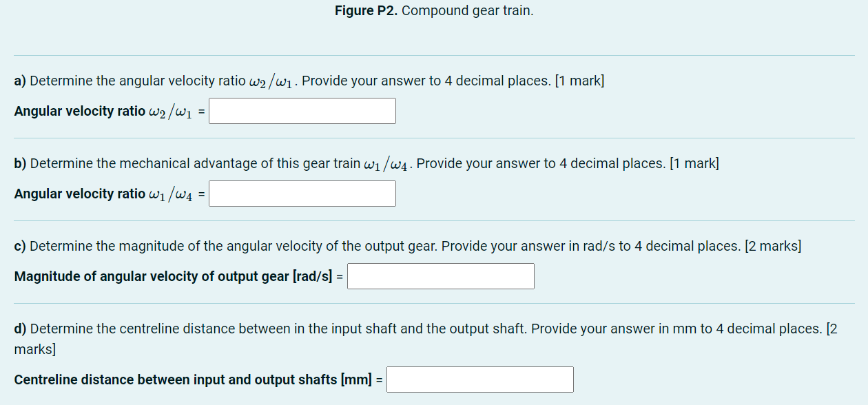 Solved Problem 2 Consider the compound gear train shown in | Chegg.com