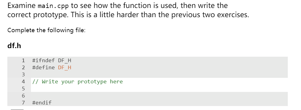 Solved Examine main.cpp to see how the function is used, | Chegg.com