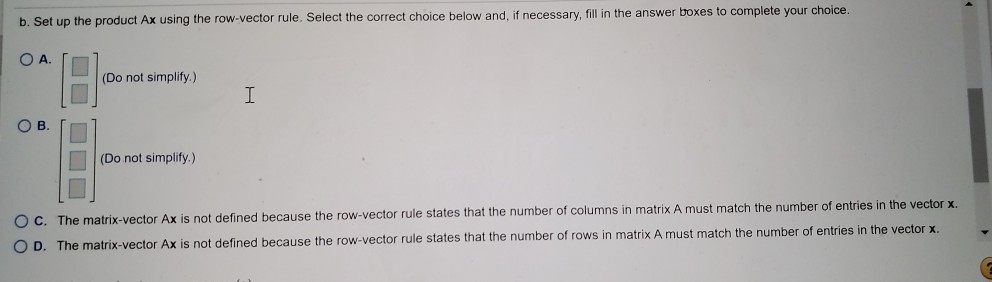 Solved 5 Compute the product using the methods below. If a | Chegg.com