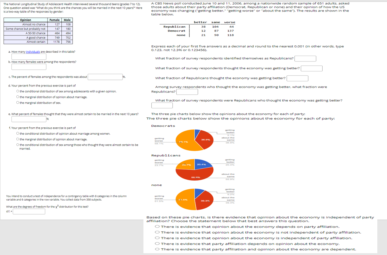 Solved The National Longitudinal Study of Adolescent Health