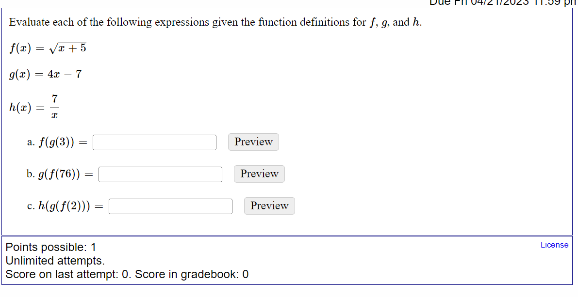 Solved Evaluate Each Of The Following Expressions Given The | Chegg.com