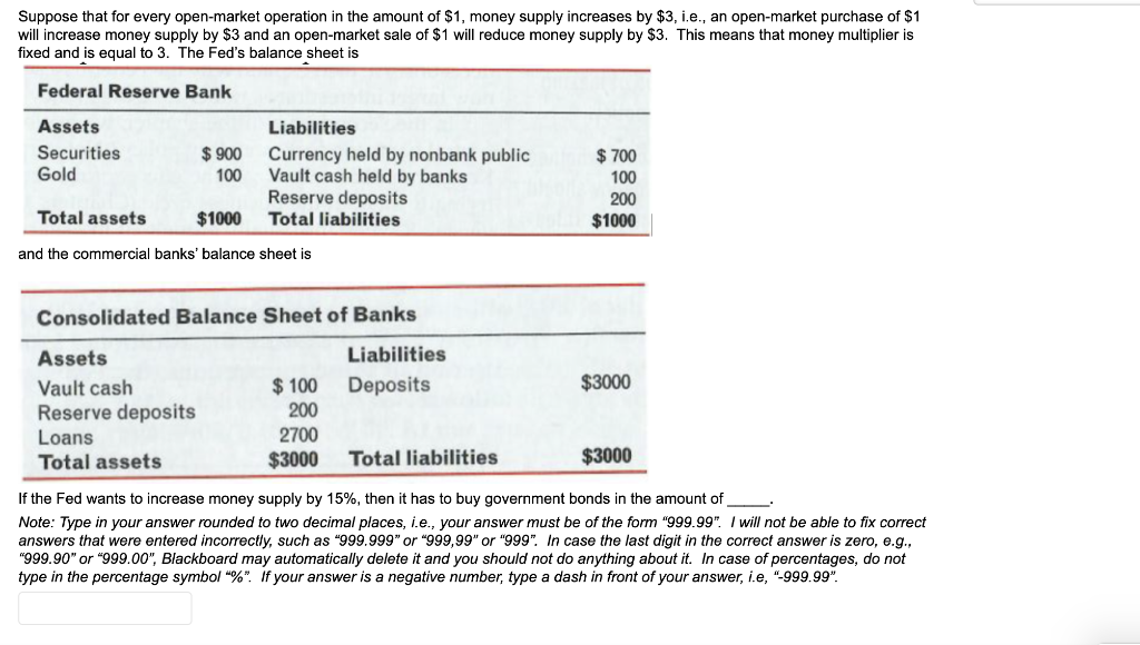 Solved Suppose That For Every Open-market Operation In The | Chegg.com