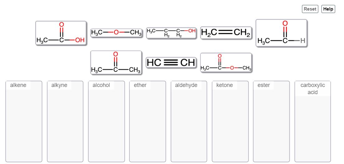 Solved H2c=ch2 Hc≡ch Alkyne Alcohol Ether Aldehyde Ketone 