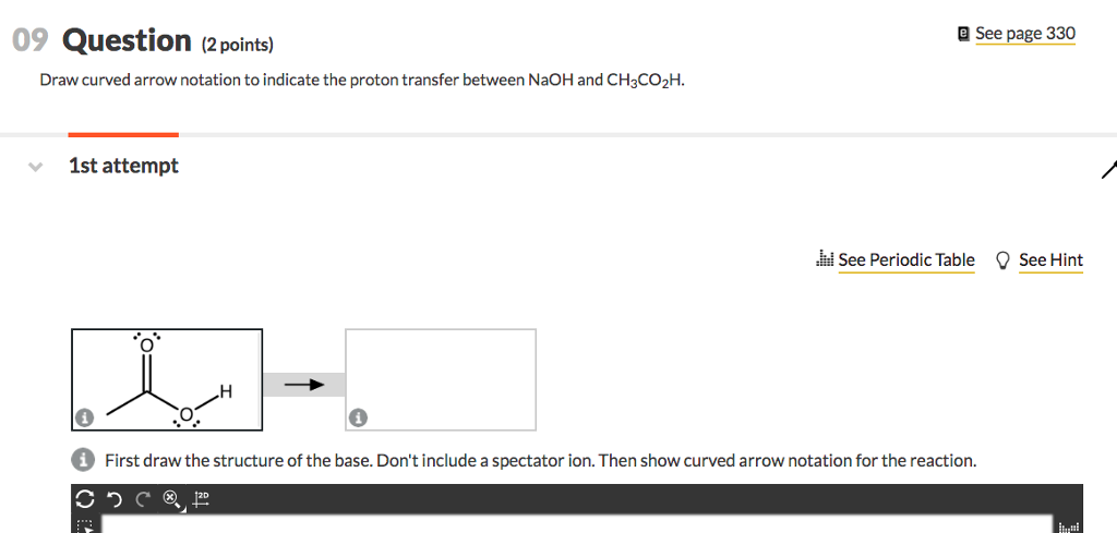 Solved 09 Question (2 points) e See page 330 Draw curved | Chegg.com
