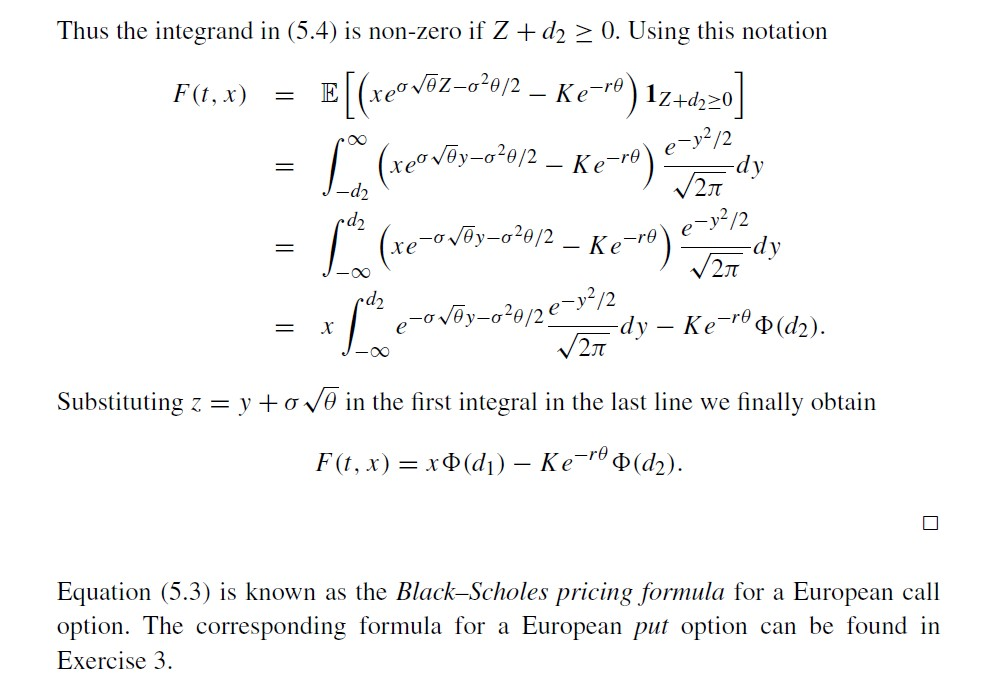 Solved Example 5 2 2 European Call In The Notation Of P Chegg Com