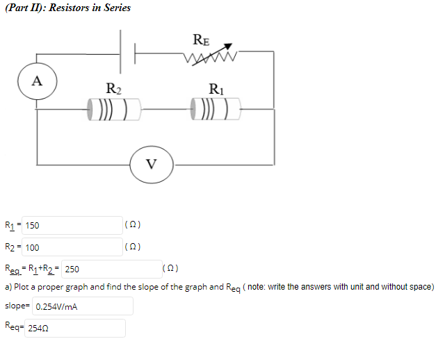 Solved Part 1): Single Resistor R1 RE A R V Color Coding | Chegg.com