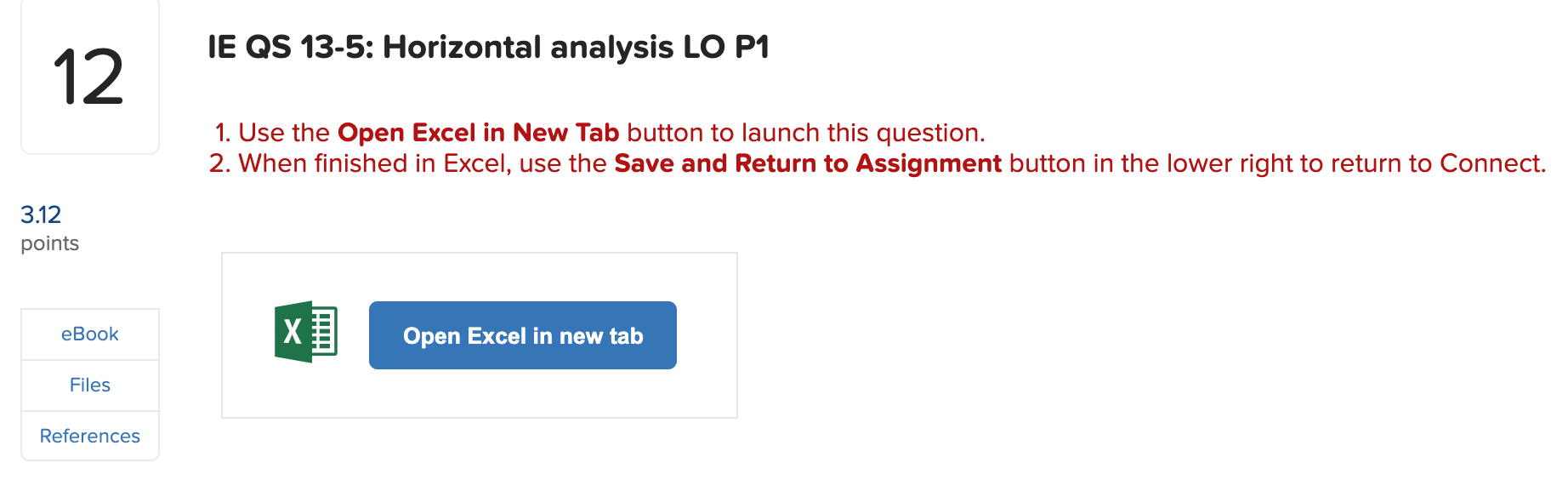 Solved IE QS 13 5 Horizontal Analysis LO P1 12 1 Use The Chegg