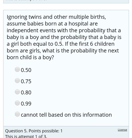 Solved Ignoring Twins And Other Multiple Births, Assume | Chegg.com