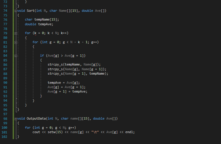 C 79 Code Solved C++ In my code I keeping getting error for line 79 | Chegg.com