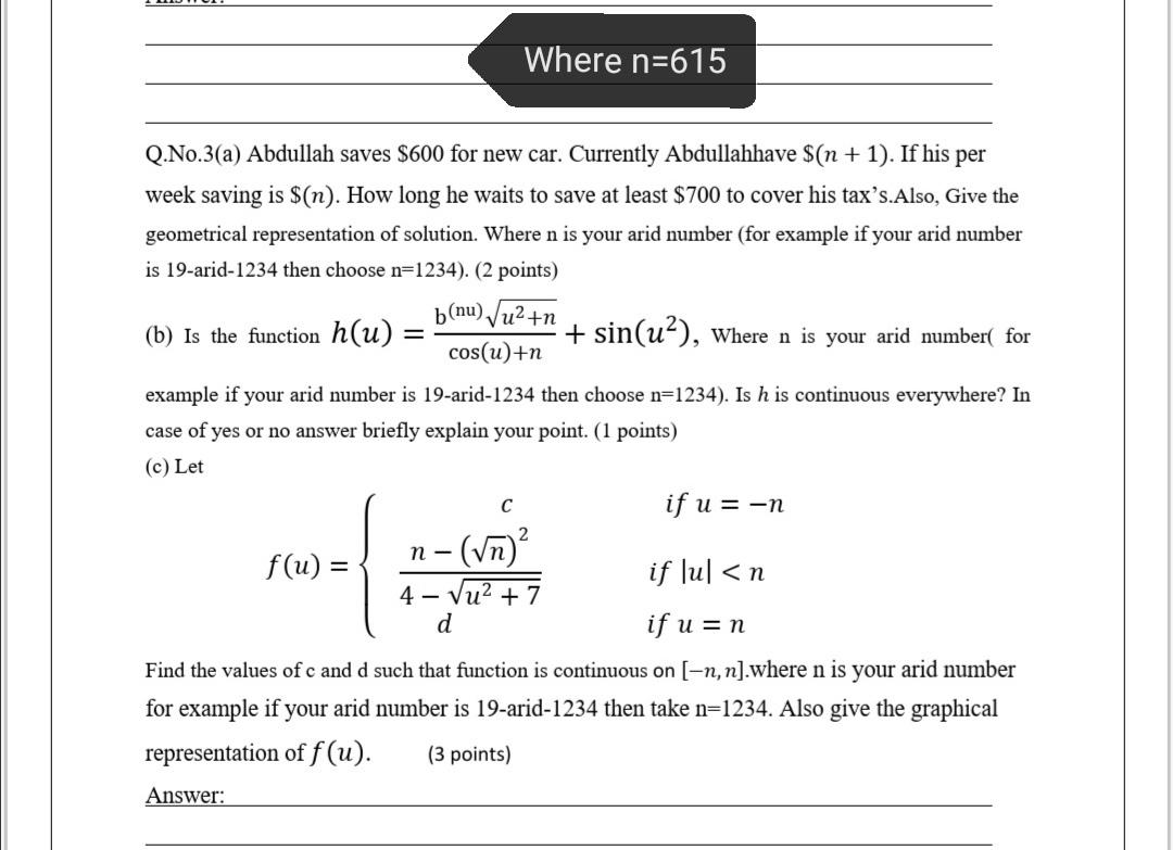 Where N 615 Q No 3 A Abdullah Saves 600 For New Chegg Com