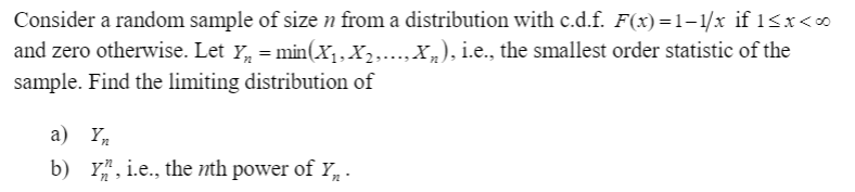 Solved Consider a random sample of size n from a | Chegg.com