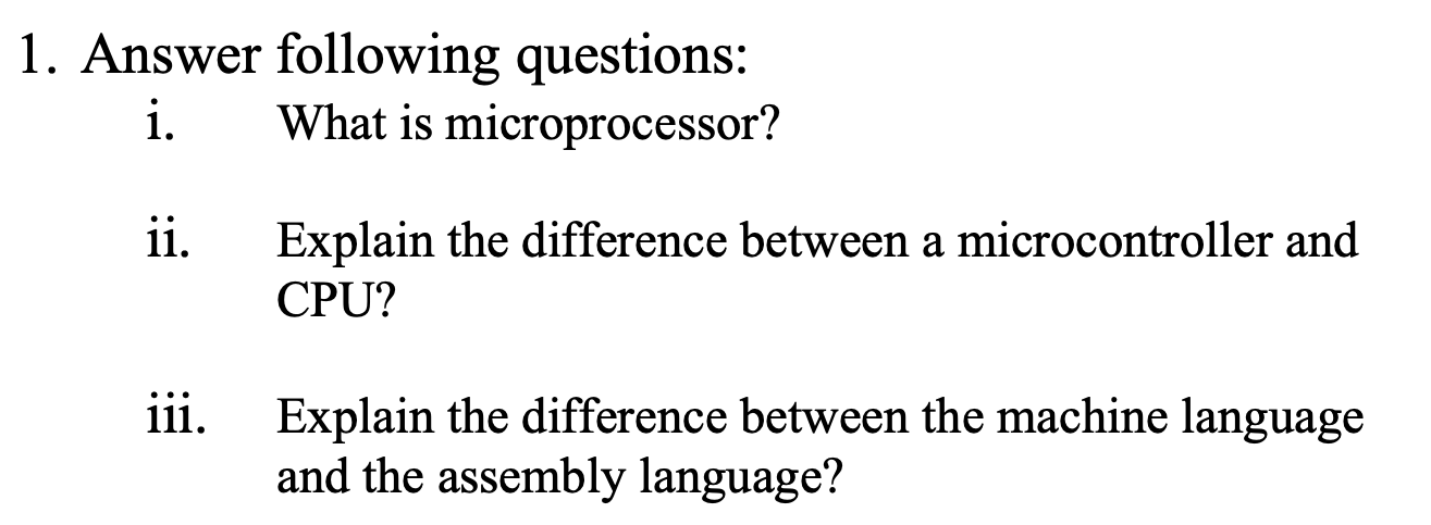 difference between cpu and microprocessor