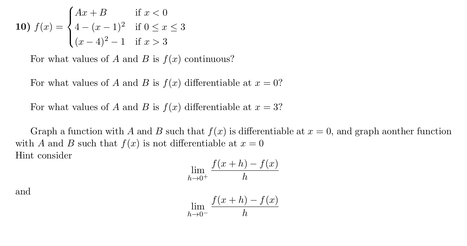 Solved Ax B If X 0 10 F X 4 X 1 2 If 0 X Chegg Com