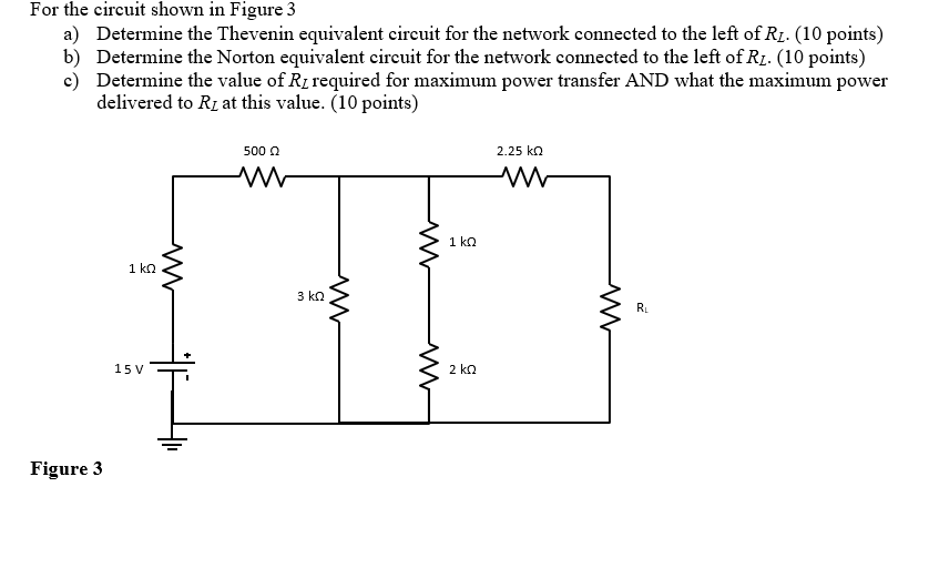 Solved For the circuit shown in Figure 3 a) Determine the | Chegg.com