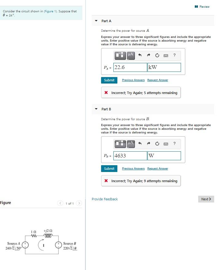 Solved BE Review Consider the circuit shown in (Figure 1). | Chegg.com