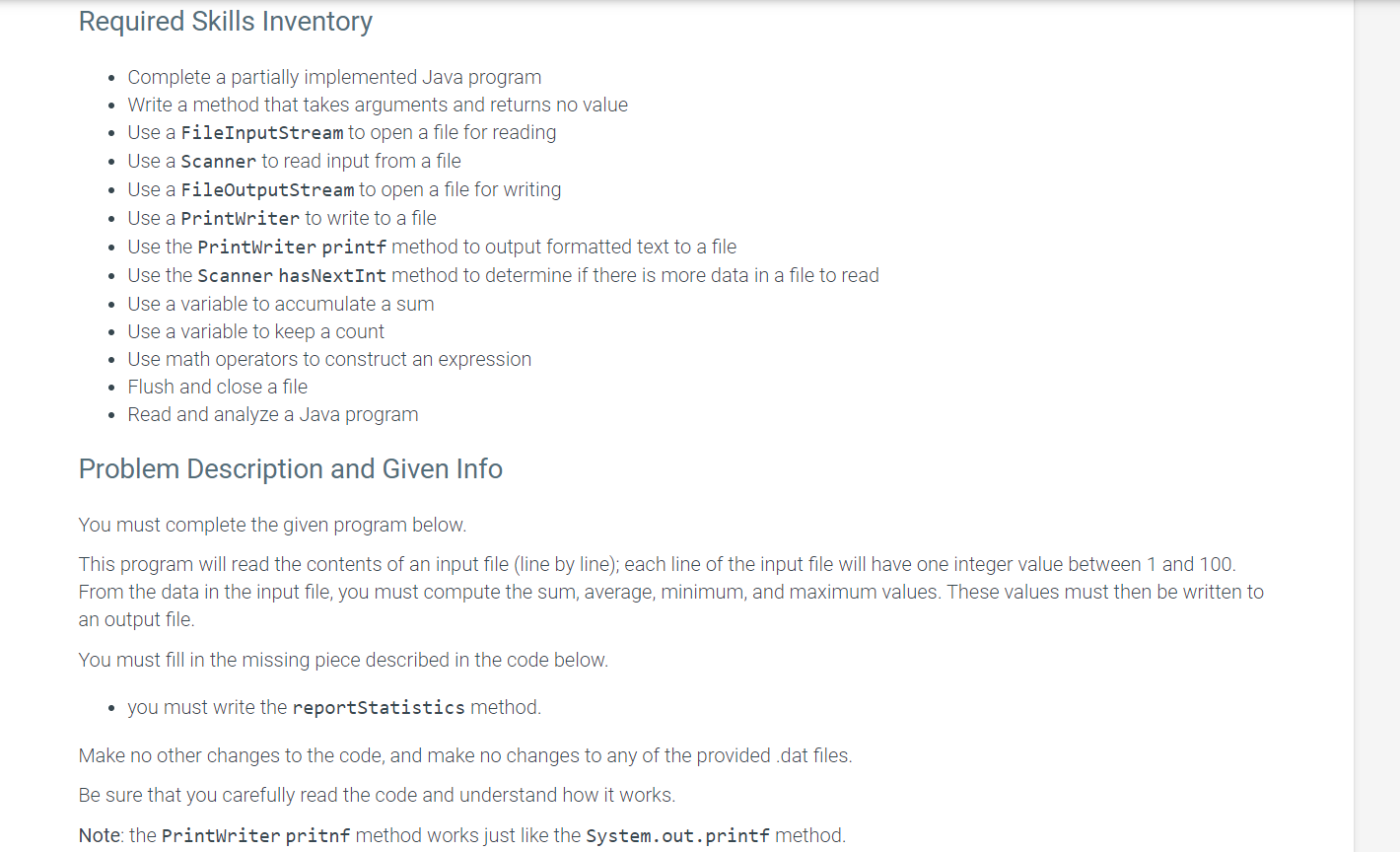 Solved Required Skills Inventory • Complete a partially | Chegg.com