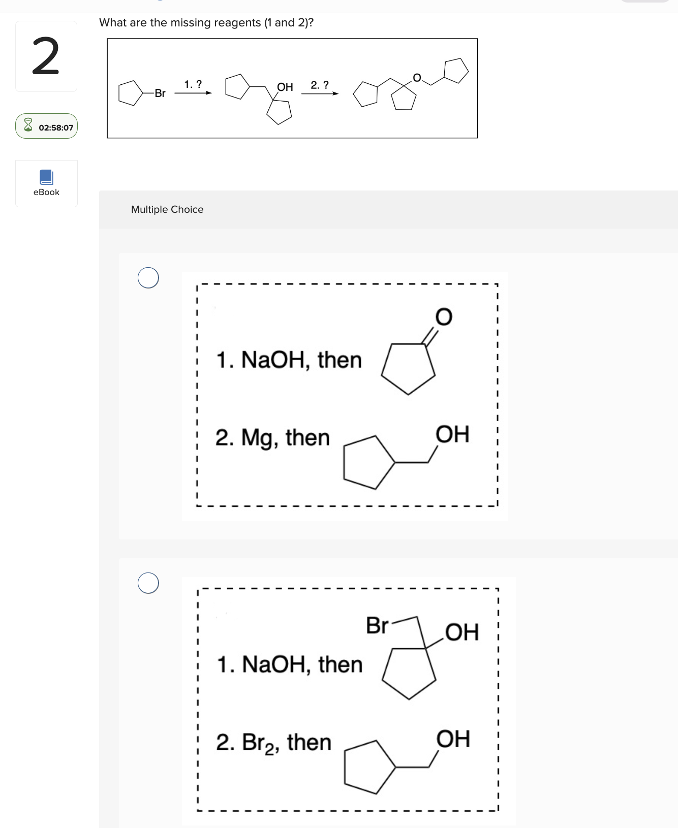 Solved What Are The Missing Reagents ( 1 And 2 )? Multiple | Chegg.com