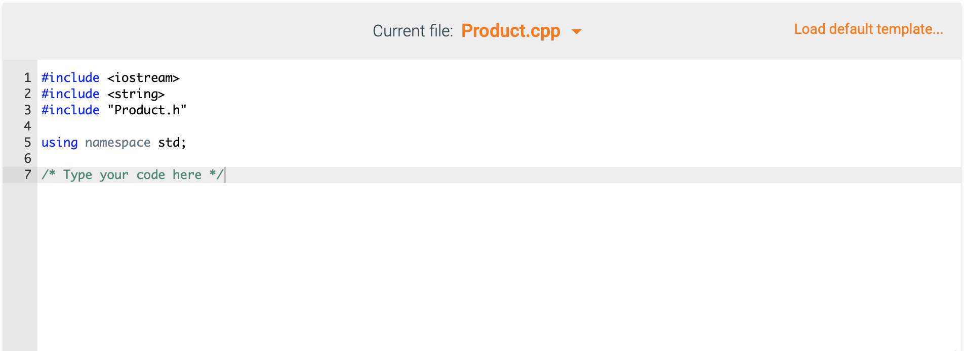 Solved In C++ for the 3 separate code. main.cpp does not | Chegg.com image.