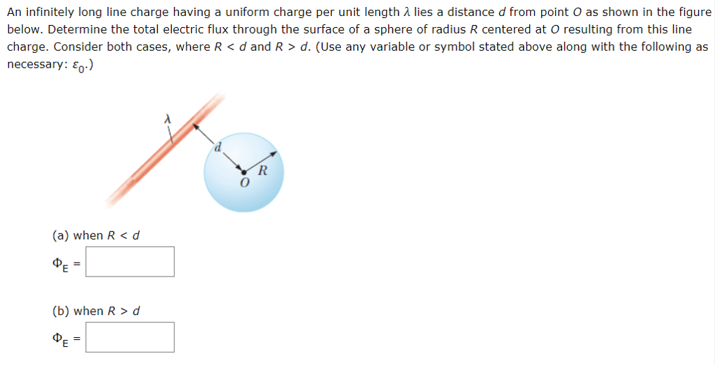 Solved An infinitely long line charge having a uniform | Chegg.com