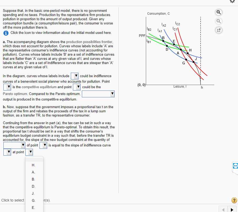 Consumption, Suppose that, in the basic one-period | Chegg.com