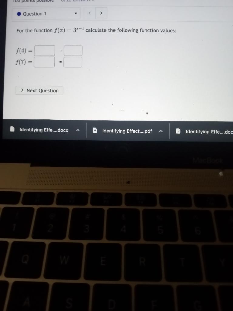 Solved For the function f(x)=3x−1 calculate the following | Chegg.com