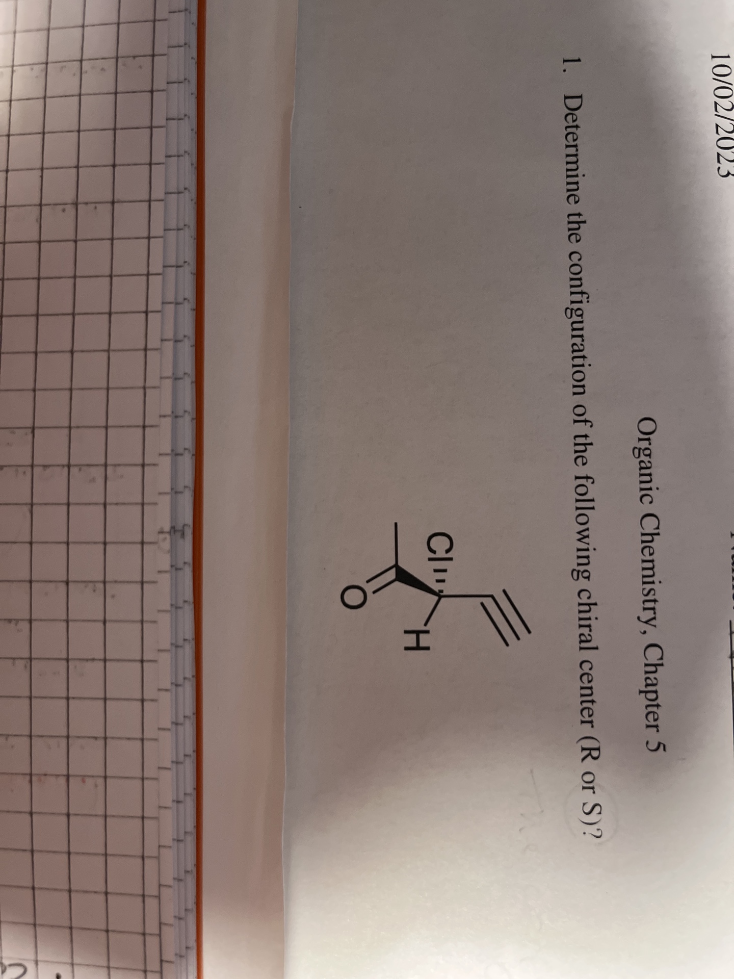 organic chemistry chapter 5 homework answers