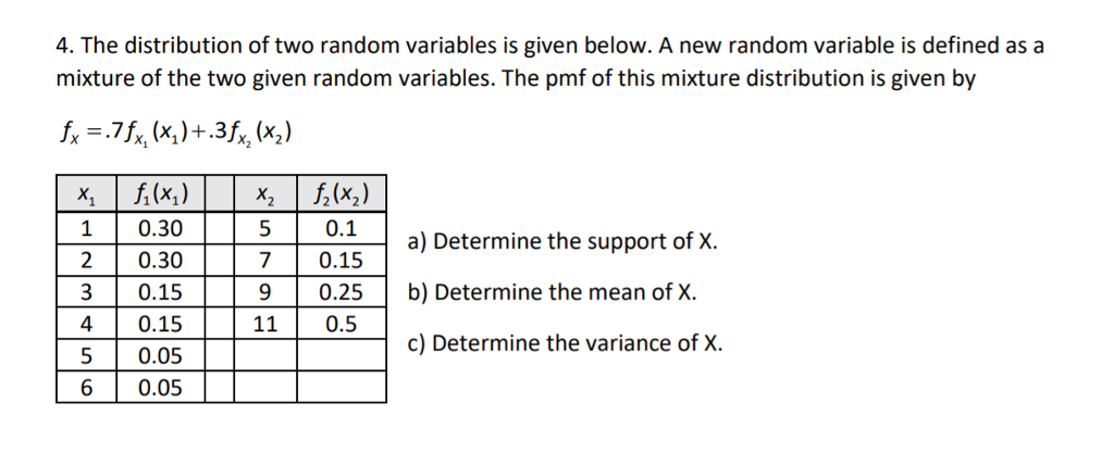 Identify the distribution of the given random variable