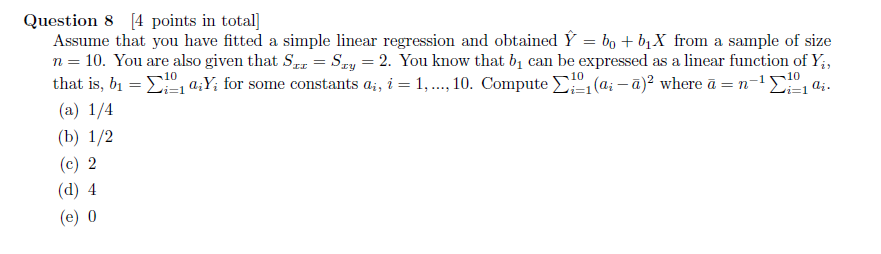 Solved Question 8 [4 points in total] Assume that you have | Chegg.com