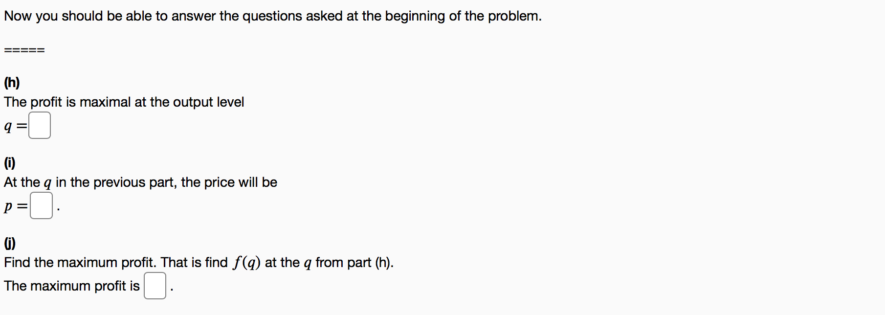 Solved Given below are the demand function and the total | Chegg.com