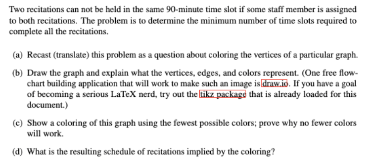 Solved Two recitations can not be held in the same 90 | Chegg.com