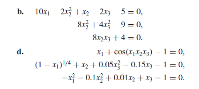 Solved Use The results of Excercise 2 and Newton's Method | Chegg.com