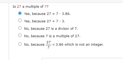 is 27 a multiple of 9 yes or no